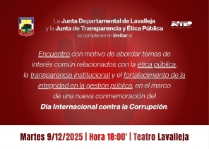 Día Internacional contra la Corrupción.