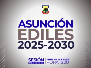 Toma de posesión del cuerpo de ediles para el período legislativo 2025-2030.