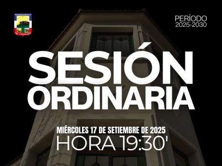 Sesión Ordinaria del día miércoles 17 de setiembre de 2025